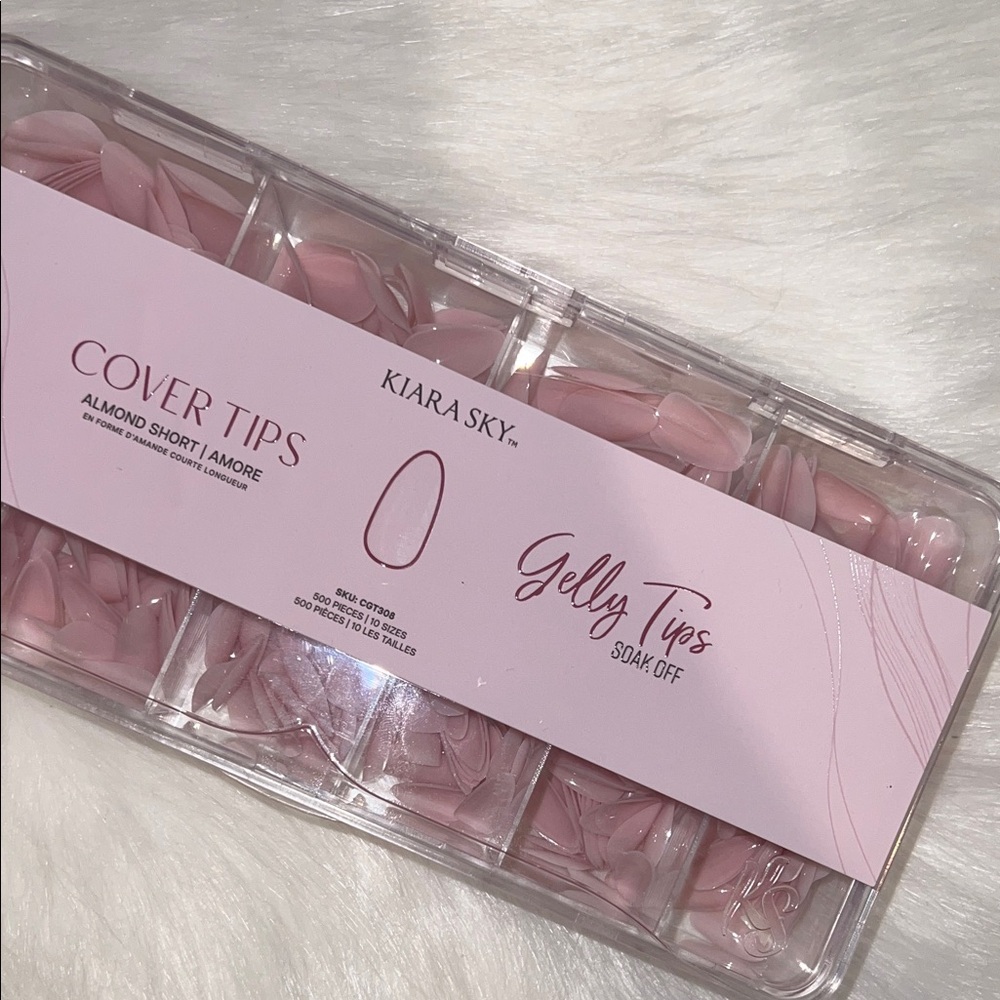 Kiara Sky Gelly Press-On Nails - Almond Short in Soft Pink